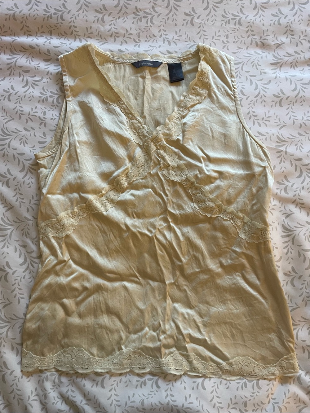 Silk Liz Claiborne Ivory Camisole Tank
